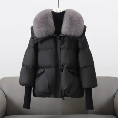 Véra® | Manteau d'hiver avec col en fourrure luxueux