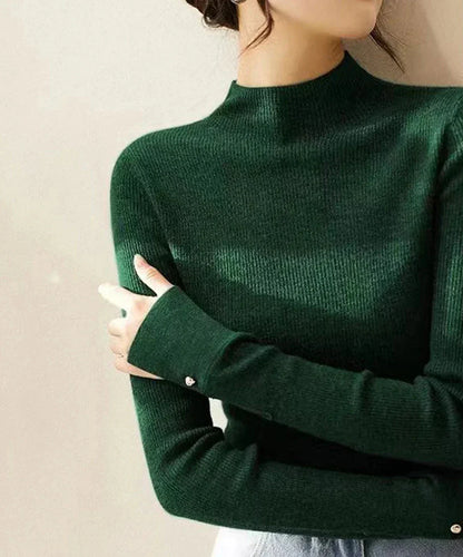 Nele® | Pull classique en tricot roulé Vert