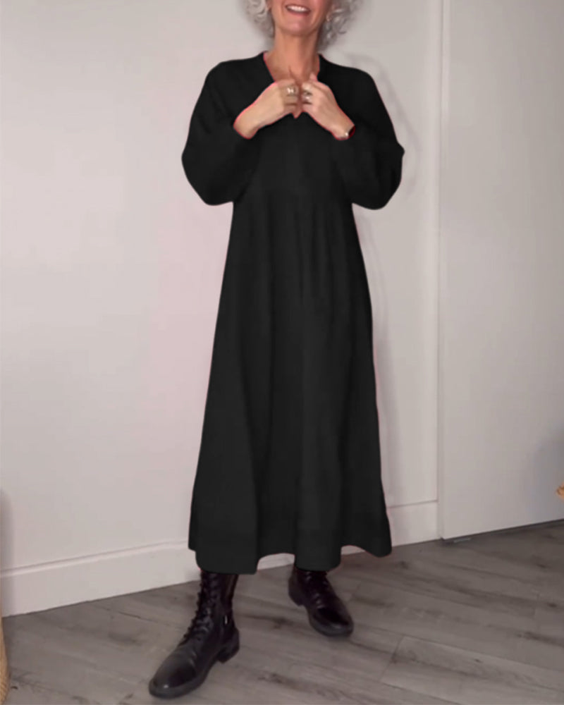 Xiména® | Robe longue élégante Alana avec poches