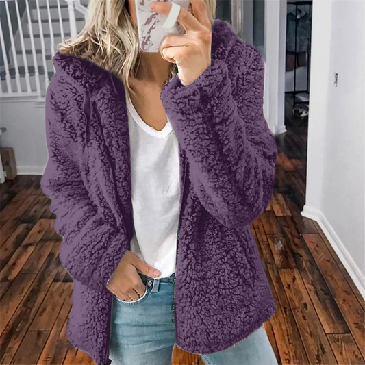 Samanta® | Cardigan teddy oversize femme