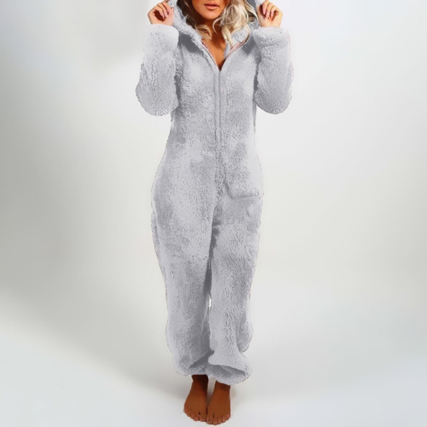 Adriana® | Pyjama combinaison d'hiver élégant pour femme avec capuche