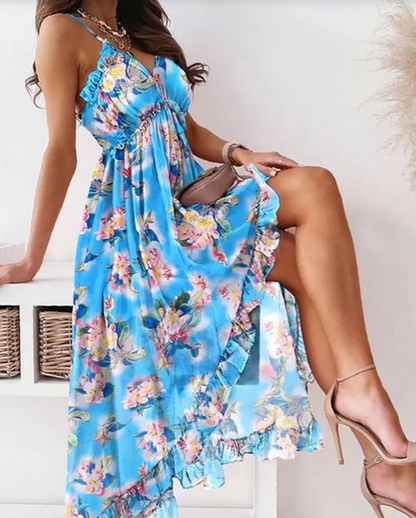 Lola - Robe ample avec bretelles boho