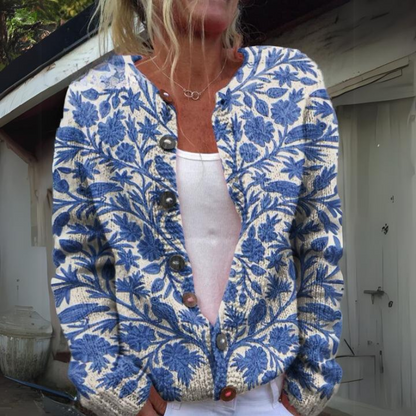 Sandra® | Cardigan fleuri à manches longues