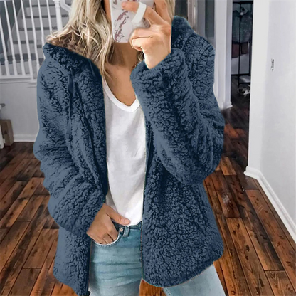 Samanta® | Cardigan teddy oversize femme