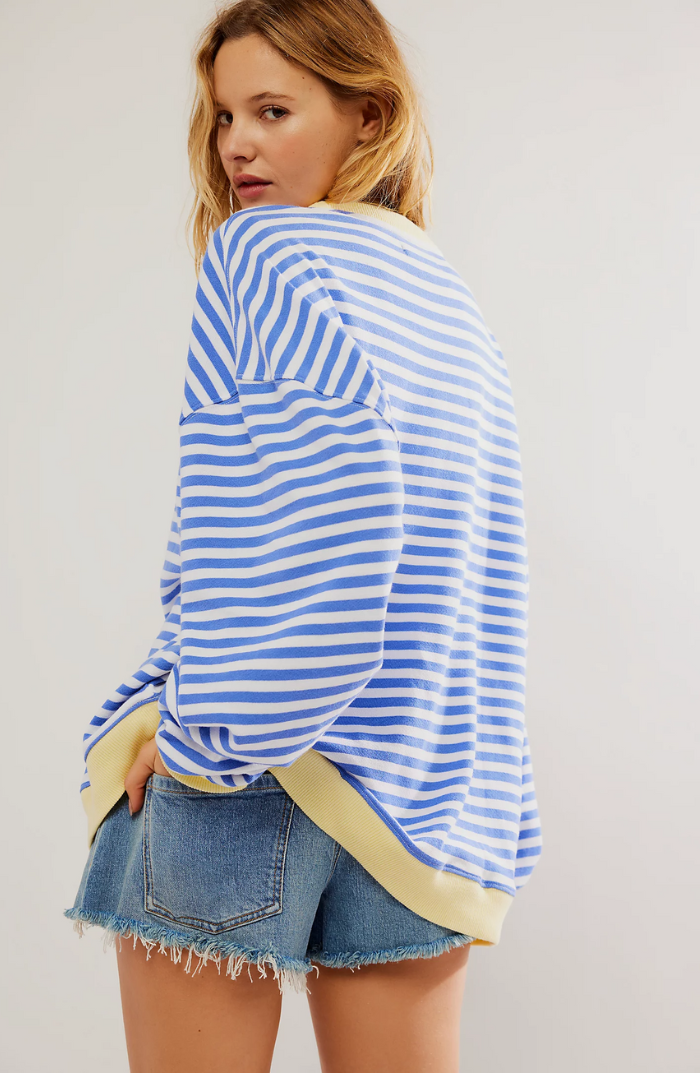 Talia® | Pull oversize à rayures