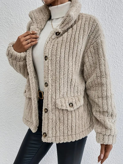 Carola® | Cardigan boutonné en velours double face