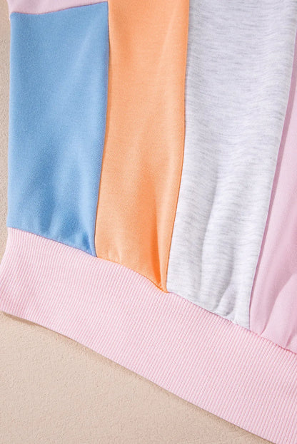 Sigrid® | Sweat color block à col rond et manches longues