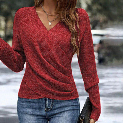 Gisèle® | Pull brillant bordeaux