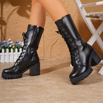 Adélaïde® | Bottes élégantes avec un talon bloc moyen