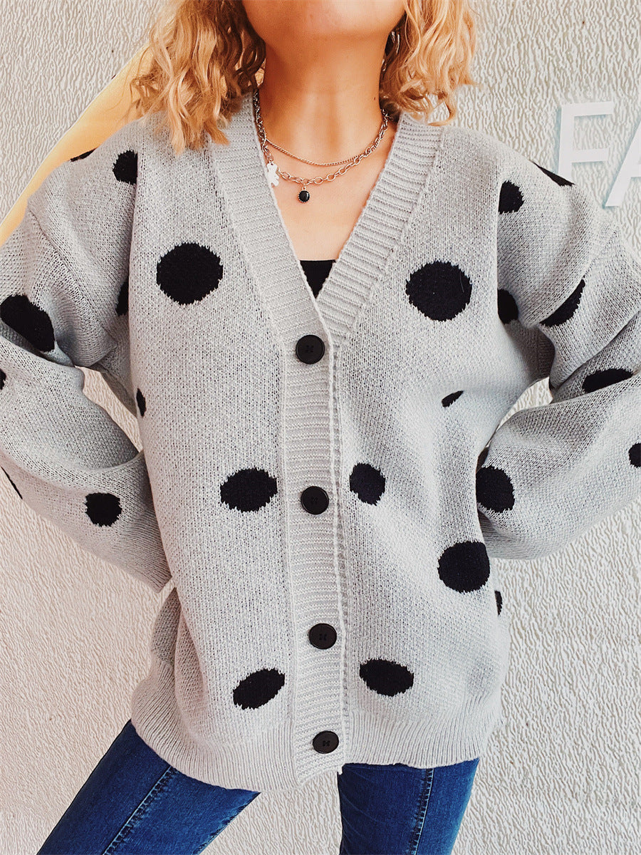 Tamara® | Cardigan à pois avec boutons