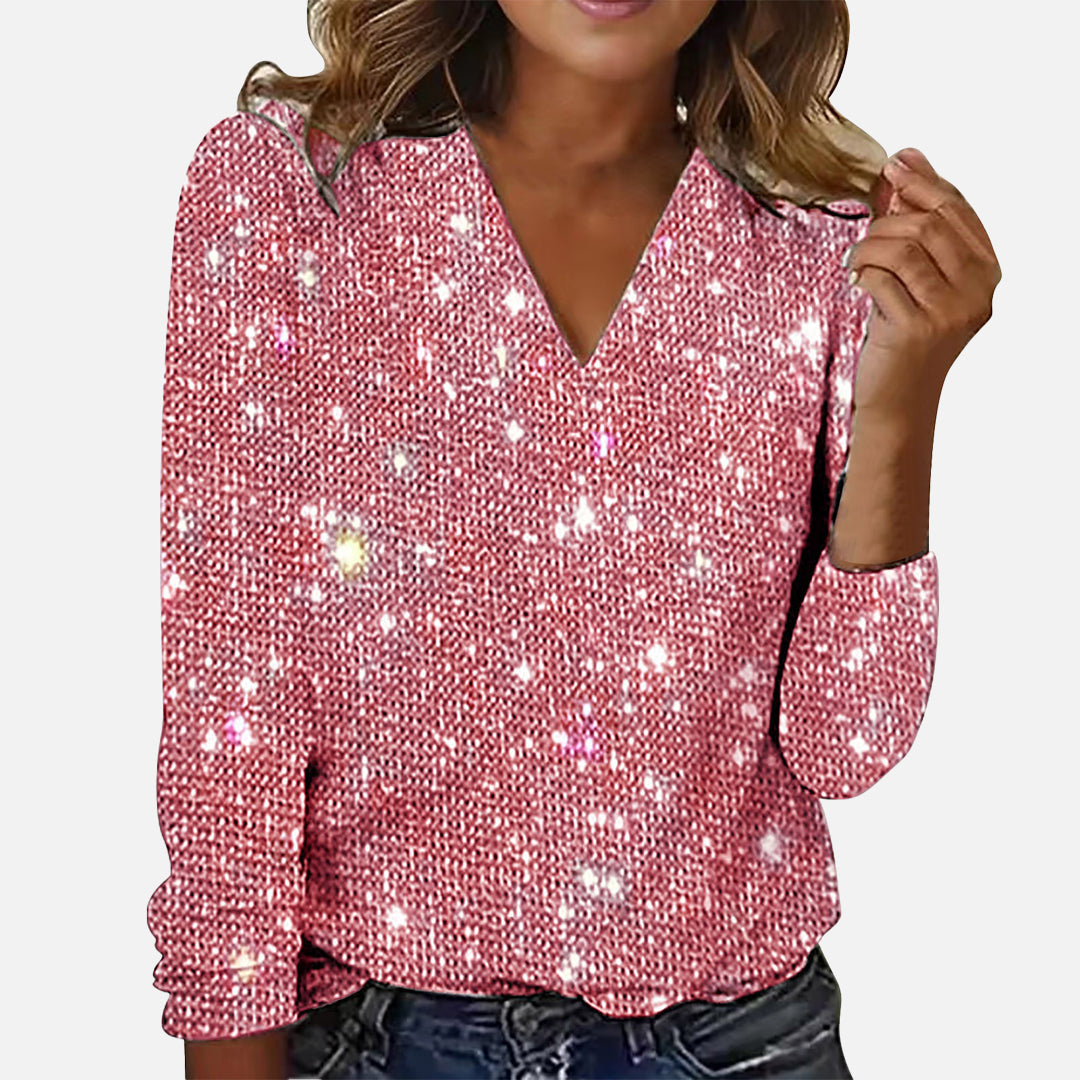 Samanta® | Blouse diamants décolleté V