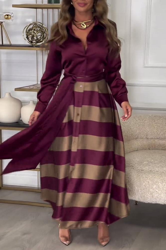 Tamara® | Robe longue rayée au look chic