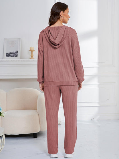 Zahira® | Ensemble sweat à capuche manches longues et pantalon à épaules tombantes