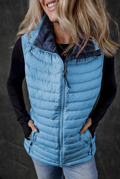 Sylvia® | Manteau gilet avec zip et poches