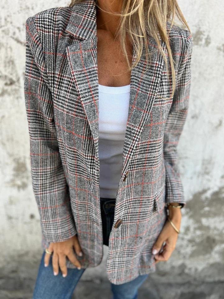 Virginie® | Blazer d'hiver élégant à carreaux pour femme