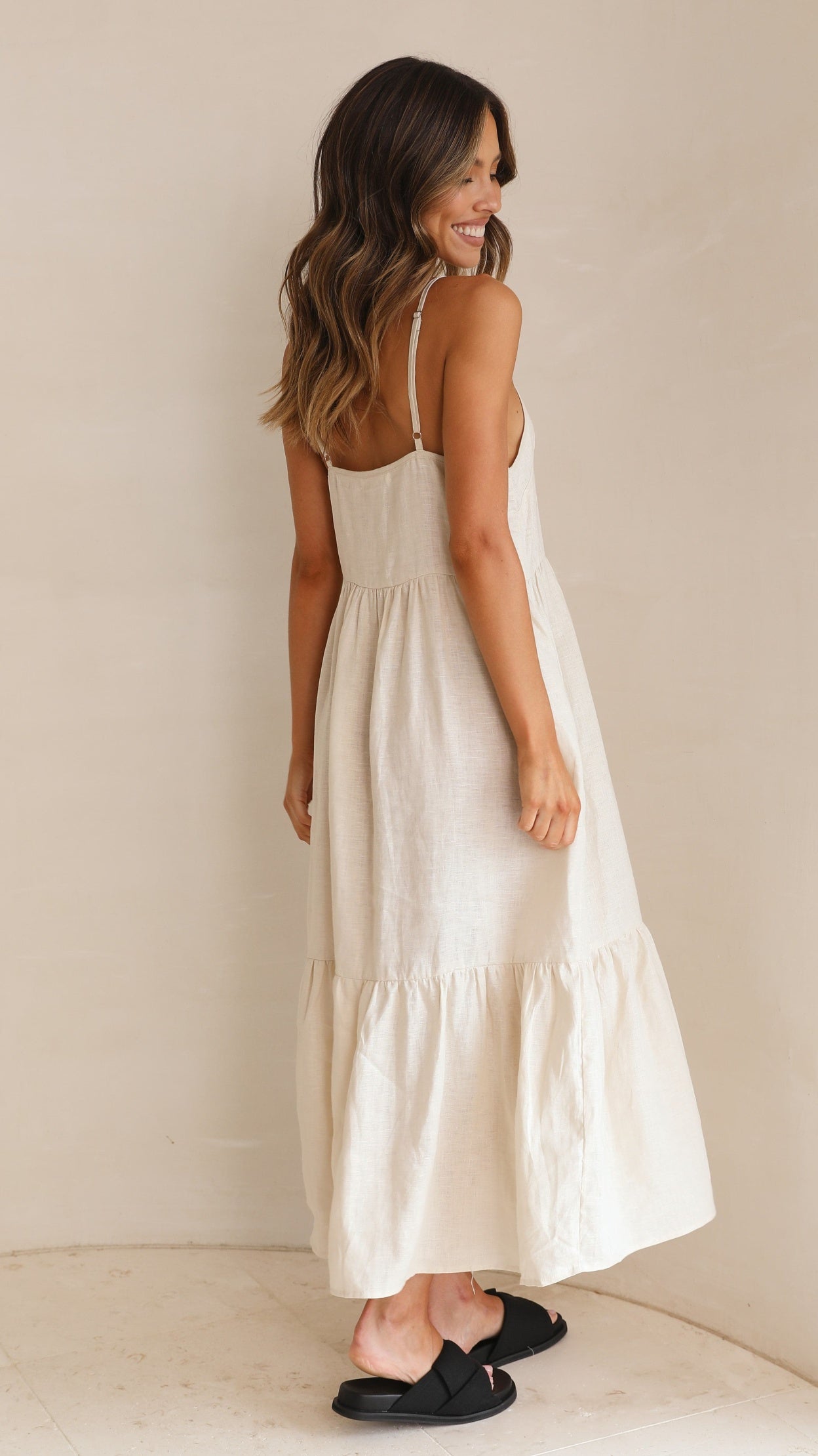 Robe longue Nico - Naturelle