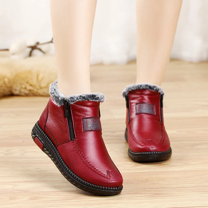 Emma - Bottes imperméables et antidérapantes en cuir de coton pour femme