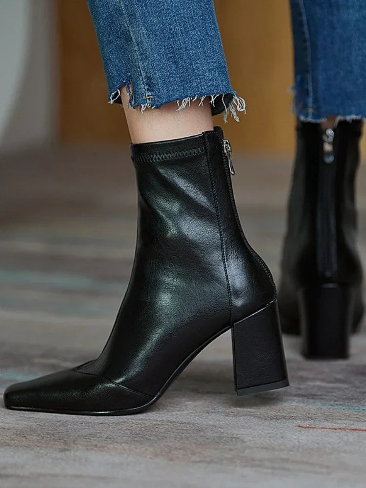 Adélaïde® | Bottines minimalistes en cuir