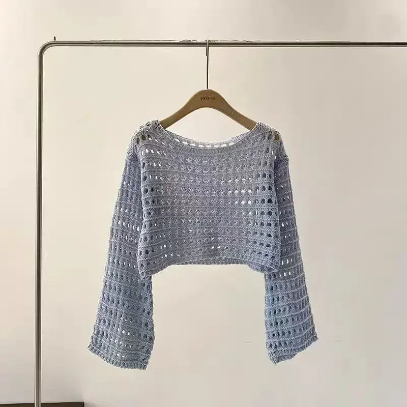 Adèle® | Haut au crochet à manches longues Rosamund pour femme