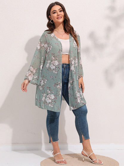 Signune® | Kimono femme oversize en mousseline de soie