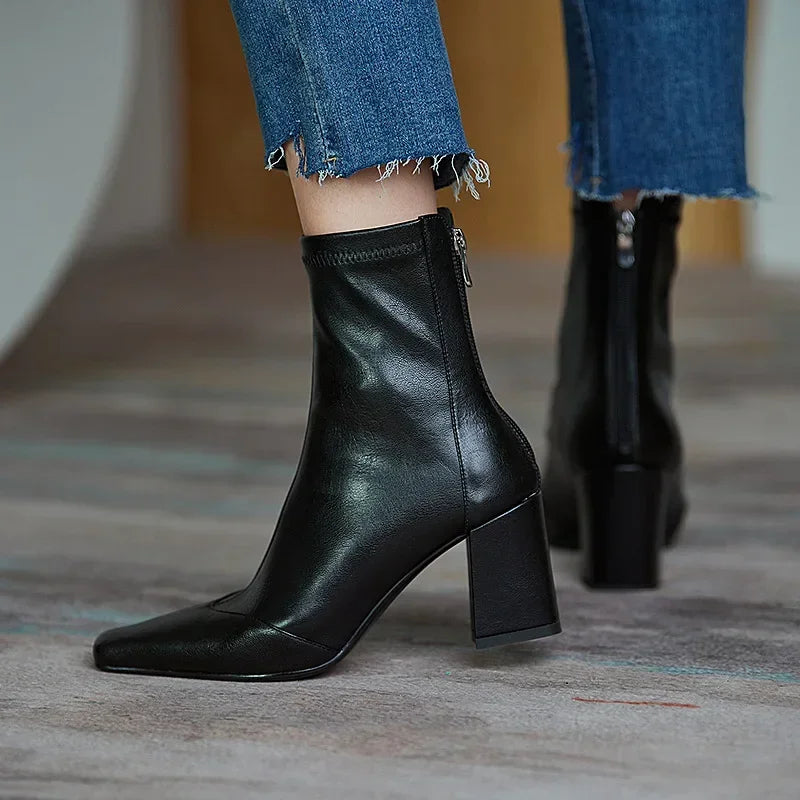 Adélaïde® | Bottines minimalistes en cuir