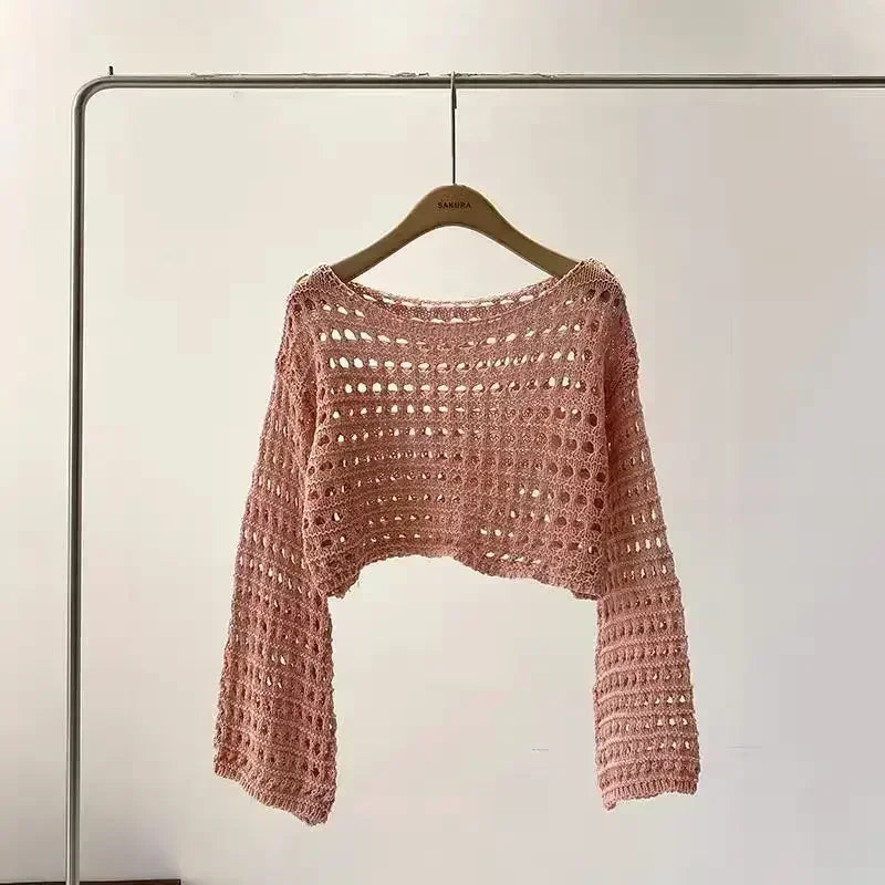 Adèle® | Haut au crochet à manches longues Rosamund pour femme