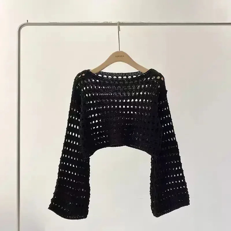 Adèle® | Haut au crochet à manches longues Rosamund pour femme