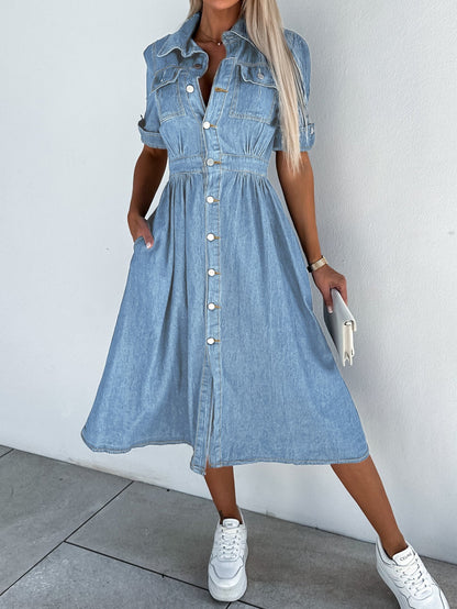 Rebecca - Robe professionnelle en denim