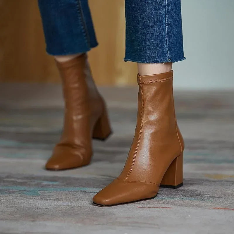 Adélaïde® | Bottines minimalistes en cuir