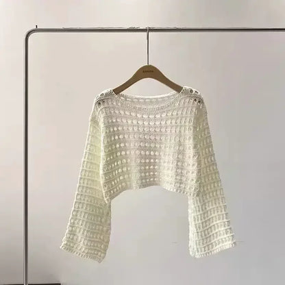 Adèle® | Haut au crochet à manches longues Rosamund pour femme