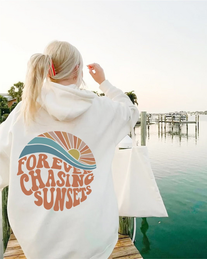 Tirza® | Sweat à capuche élégant « Forever Chasing Sunsets »