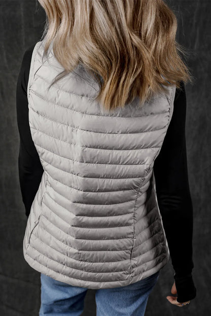 Sylvia® | Manteau gilet avec zip et poches