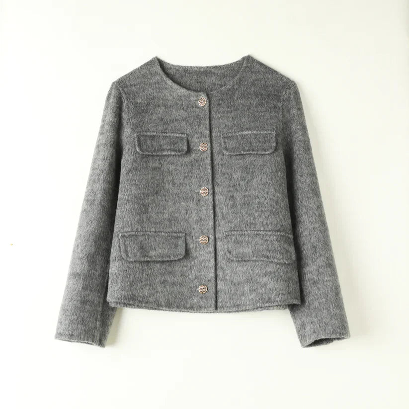 Tamsin® | Cardigan en laine gris