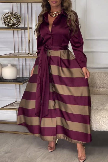 Tamara® | Robe longue rayée au look chic