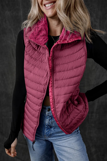 Sylvia® | Manteau gilet avec zip et poches