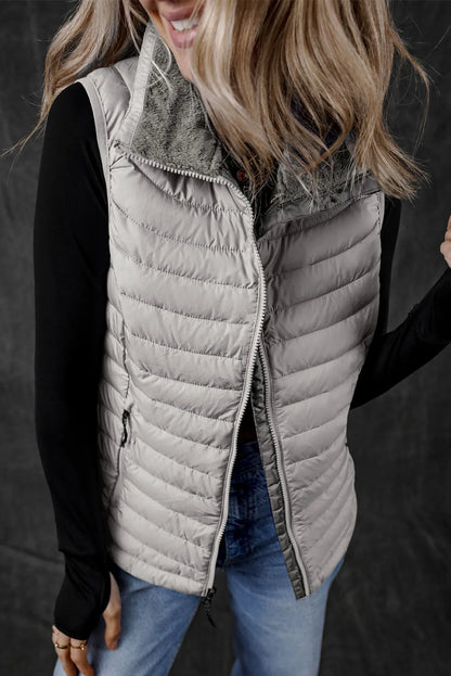 Sylvia® | Manteau gilet avec zip et poches