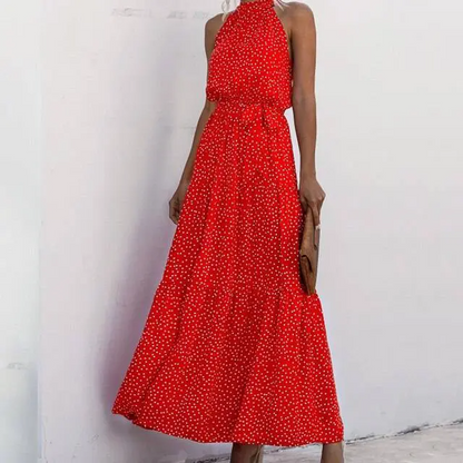 Robe Longue Sans Bretelles à Imprimé Floral