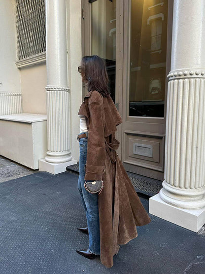 Zahira® | Trench-coat en daim