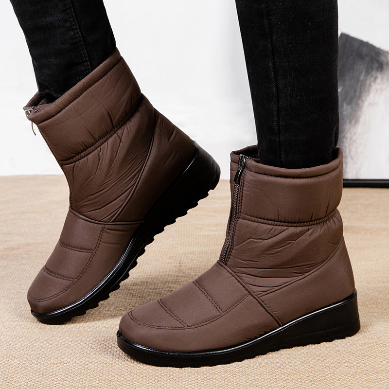 Yoselin® | Bottes d'hiver imperméables pour femmes avec zip