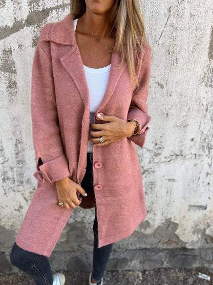 Véréna® | manteau long élégant avec boutons