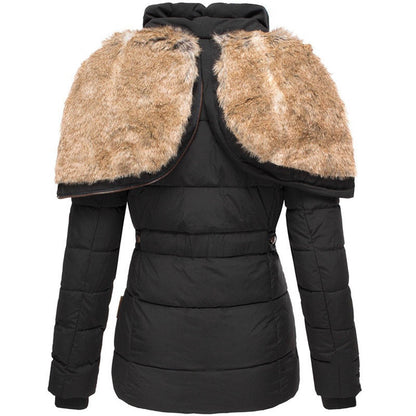 Adina® | Manteau d'hiver chaud avec doublure en fourrure