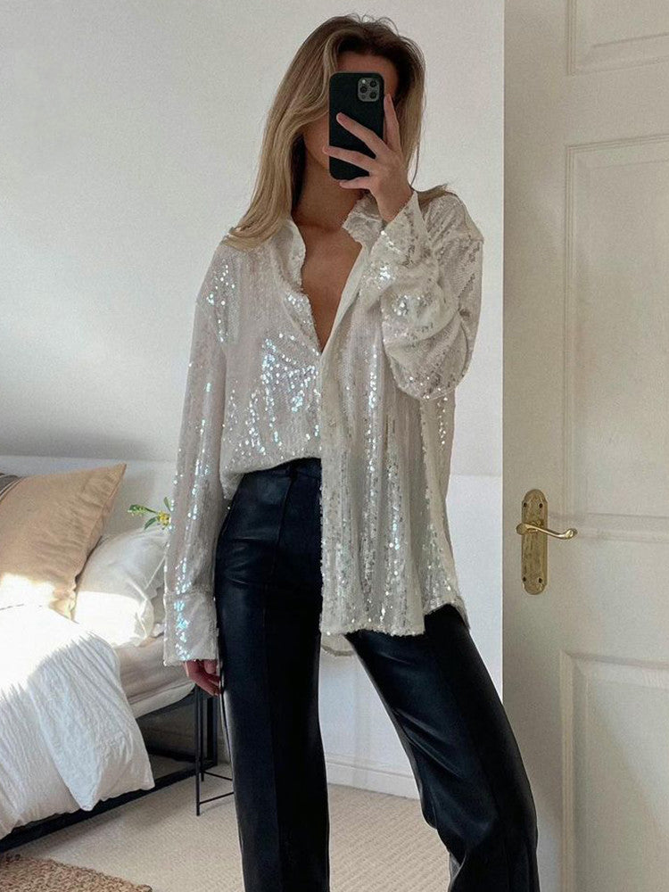 Aïda® | Blouse oversize à paillettes