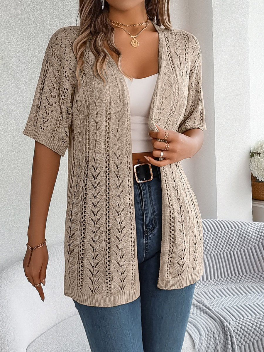 Erna® | Cardigan ajouré demi manches