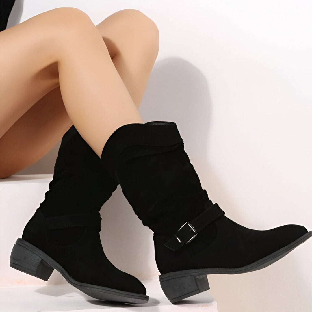 Ilona® | Bottes orthopédiques décontractées à talon bas et semelle souple